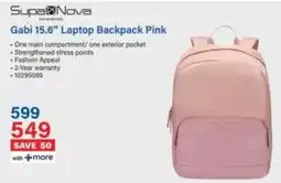 Incredible Connection Supa Nova Gabi Laptop Backpack Pink offer