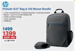 Incredible Connection HP Prelude Bag & 150 Mouse Bundle offer