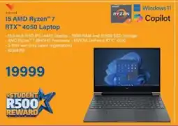 Incredible Connection Victus 15 AMD Ryzen 7 RTX 4050 Laptop offer