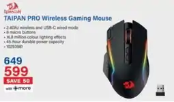 Incredible Connection Redragon TAIPAN PRO Wireless Gaming Mouse offer
