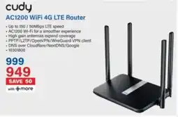 Incredible Connection Cudy AC1200 WiFi 4G LTE Router offer