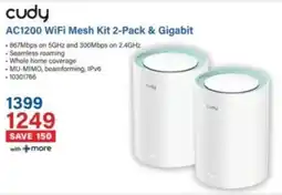 Incredible Connection Cudy AC1200 WiFi Mesh Kit & Gigabit offer