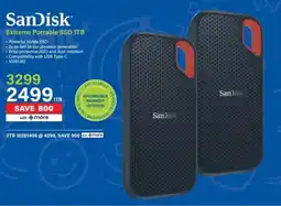 Incredible Connection SanDisk Extreme Portable SSD 1TB offer