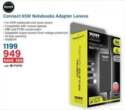 Incredible Connection Port Connect 65W Notebooks Adapter Lenovo offer