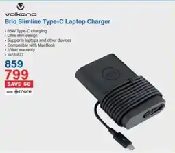 Incredible Connection Volkano Brio Slimline Type-C Laptop Charger offer