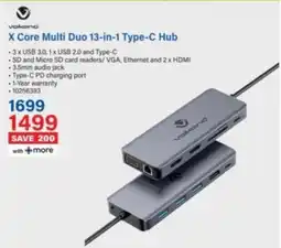 Incredible Connection Volkano X Core Multi Duo 13-in-1 Type-C Hub offer