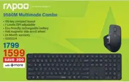 Incredible Connection Rapoo 9560M Multimode Combo offer