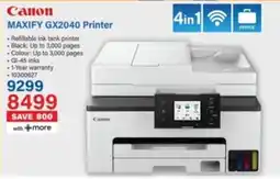 Incredible Connection Canon MAXIFY GX2040 Printer offer