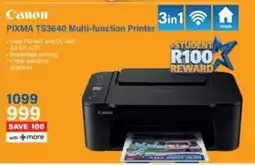 Incredible Connection Canon PIXMA TS3640 Multi-function Printer offer