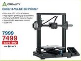 Incredible Connection CREALITY Ender 3-V3-KE 3D Printer offer