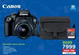 Incredible Connection Canon EOS 4000D Starter Bundle offer