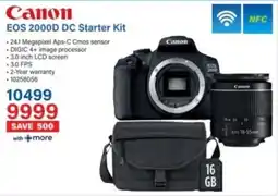 Incredible Connection Canon EOS 2000D DC Starter Kit offer