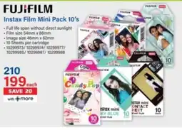 Incredible Connection Fujifilm Instax Film Mini Pack offer