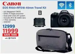 Incredible Connection Canon EOS R100+RFS18-45mm Travel Kit offer