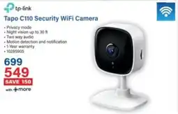 Incredible Connection Tp-link Tapo C110 Security WiFi Camera offer