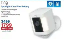 Incredible Connection Ring Spotlight Cam Plus Battery offer