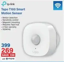 Incredible Connection Tp-link Tapo T100 Smart Motion Sensor offer