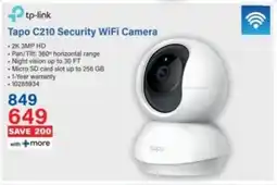 Incredible Connection Tp-link Tapo C210 Security WiFi Camera offer