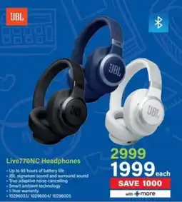 Incredible Connection JBL Live770NC Headphones offer