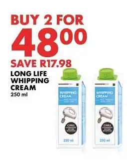 Woolworths Long Life Whipping Cream offer