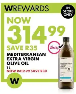 Woolworths Mediterranean Extra Virgin Olive Oil offer