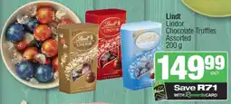 Spar Lindt Lindor Chocolate Truffles Assorted 200 g offer