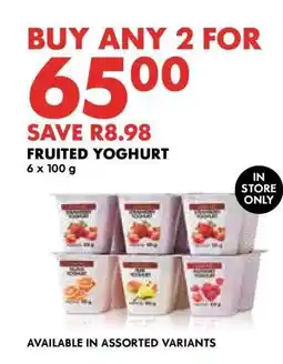 Woolworths Fruited Yoghurt offer