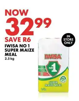 Woolworths IWISA No. 1 Super Maize Meal offer
