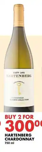 Woolworths HARTENBERG CHARDONNAY offer