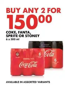 Woolworths COKE, FANTA, SPRITE or STONEY offer