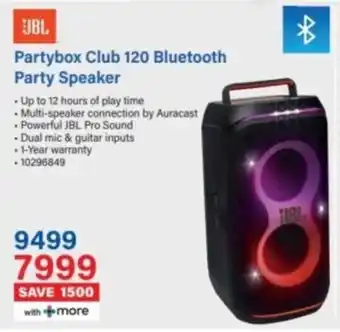 Incredible Connection JBL Partybox Club 120 Bluetooth Party Speaker offer
