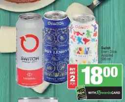 Spar SWITCH Energy Drink Assorted offer