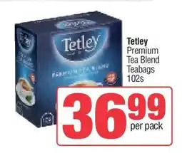 Spar Tetley Premium Tea Blend Teabags 102s offer