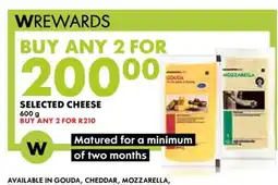 Woolworths Selected Cheese offer