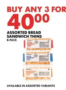 Woolworths Assorted Bread Sandwich Thins offer