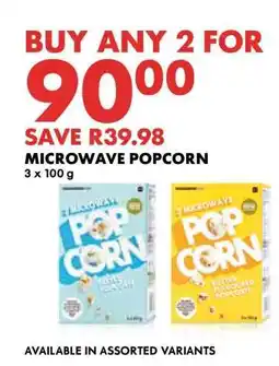 Woolworths Microwave Popcorn offer
