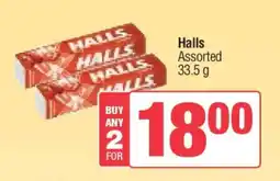Spar Halls offer