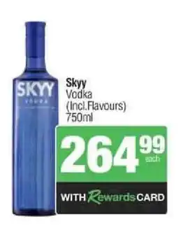 Spar Tops Skyy Vodka offer
