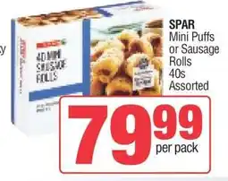 Spar SPAR Mini Puffs or Sausage Rolls offer