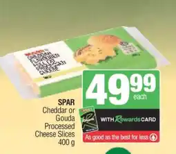 Spar SPAR Cheddar or Gouda Processed Cheese Slices offer