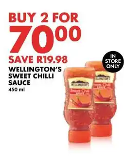 Woolworths Wellington's Sweet Chilli Sauce offer
