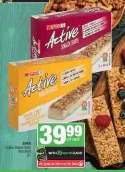 Spar SPAR Active Snack Bars Assorted 5s offer