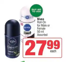 Spar NIVEA Roll-On offer