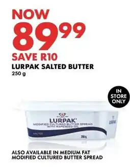 Woolworths Lurpak Salted Butter offer