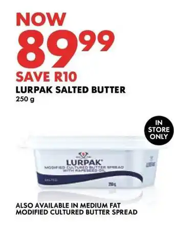 Woolworths Lurpak Salted Butter offer