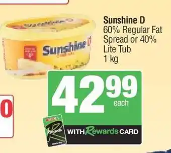 Spar SUNSHINE D offer