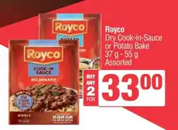 Spar Royco Dry Cook-in-Sauce or Potato Bake offer