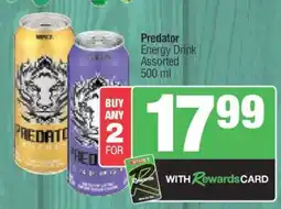 Spar Predator Energy Drink Assorted offer