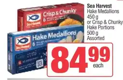 Spar Sea Harvest Hake Medallions or Crisp & Chunky Hake Portions offer