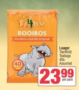 Spar Laager Tea4Kidz Teabags offer